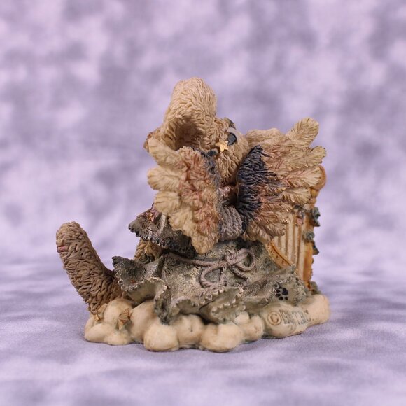 Boyds‎ Bears Celeste Angel Rabbit Figurine #2230 1993 Harp Wings Stars Vintage - Picture 8 of 9